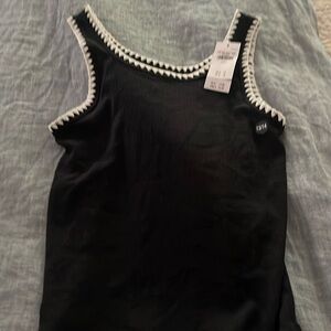Brand new Abercrombie black cotton tank